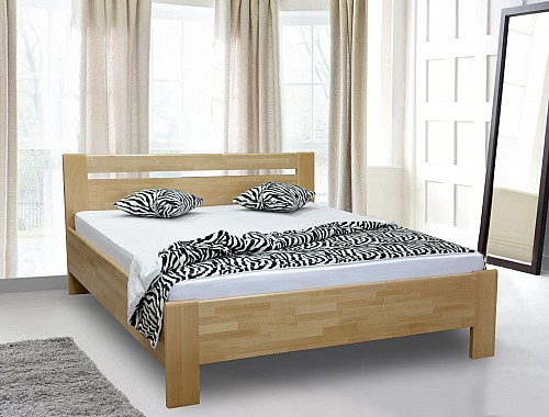 Masivní manželská postel TIBOR 2 160x200 cm vč. roštu a ÚP