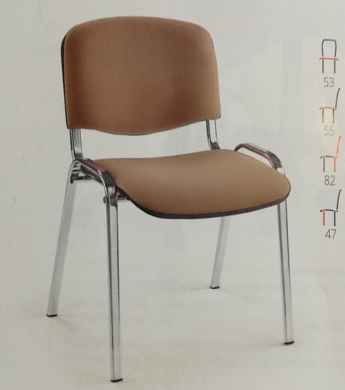 Kancelářská židle ISO C (H) jednací chromová