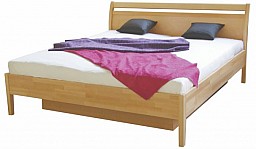 Masivní manželská postel BENITA 180x200 cm bez ÚP a roštu