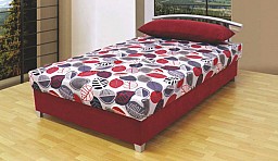 Menší čalouněná postel ALICE 120x200 cm vč. roštu, matrace a ÚP