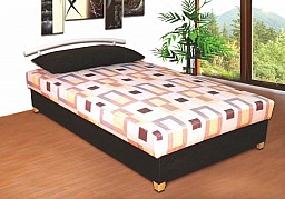 Menší čalouněná postel ALICE 120x200 cm vč. roštu, matrace a ÚP