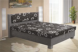Čalouněná postel NIKOL 140 cm vč. roštu, matrace a ÚP
