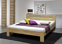 Masivní postel TIBOR 1 160x200 cm bez úložného prostoru a roštu